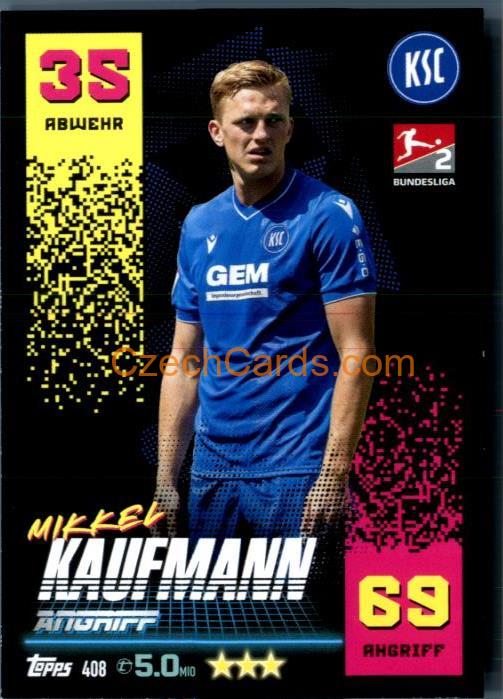 Mikkel Kaufmann 2022/23 Topps Match Attax 2.Bundesliga #408