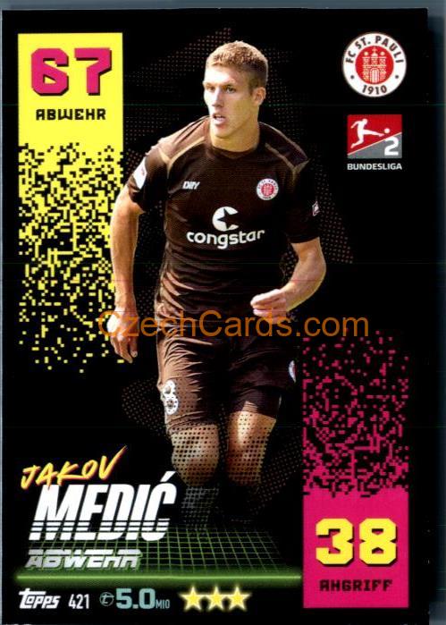 Jakov Medić 2022/23 Topps Match Attax 2.Bundesliga #421