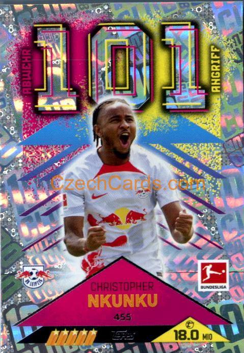 Christopher Nkunku 2022/23 Topps Match Attax Bundesliga 100 Club #455