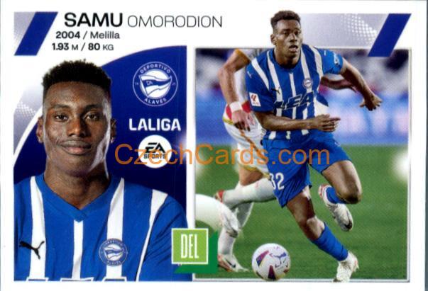 Samu Omorodion 2023/24 LaLiga Este Sticker Últimos fichajes #48