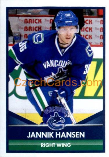 Jannik Hansen 2016/17 Panini NHL sticker #407