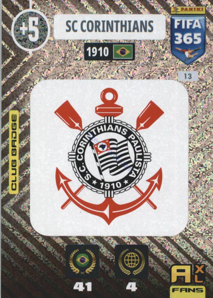 SC Corinthians 2021 FIFA 365 Adrenalyn Team Badge #13