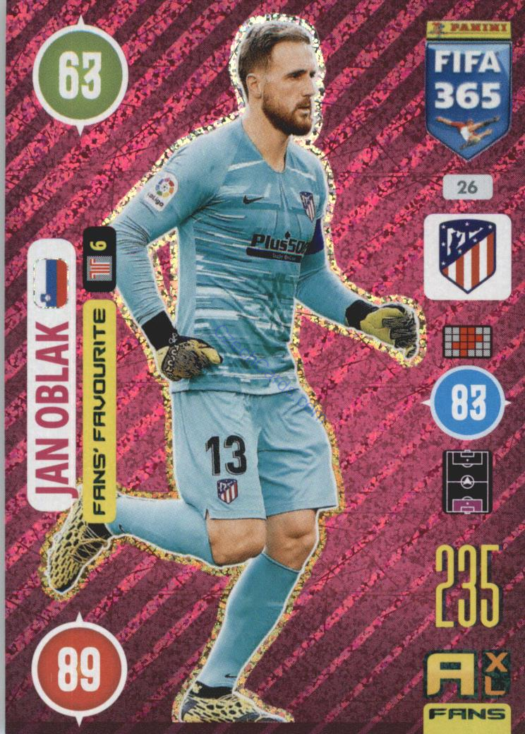 Jan Oblak 2021 FIFA 365 Adrenalyn Fans' Favourite #26