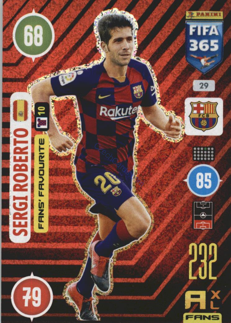 Sergi Roberto 2021 FIFA 365 Adrenalyn Fans' Favourite #29