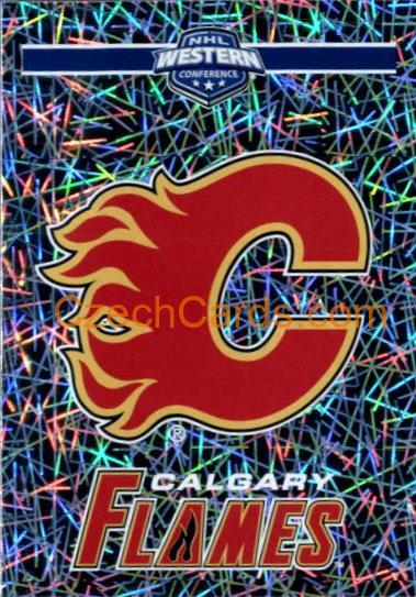 Calgary Flames Logo 2018/19 Panini NHL sticker metal #299