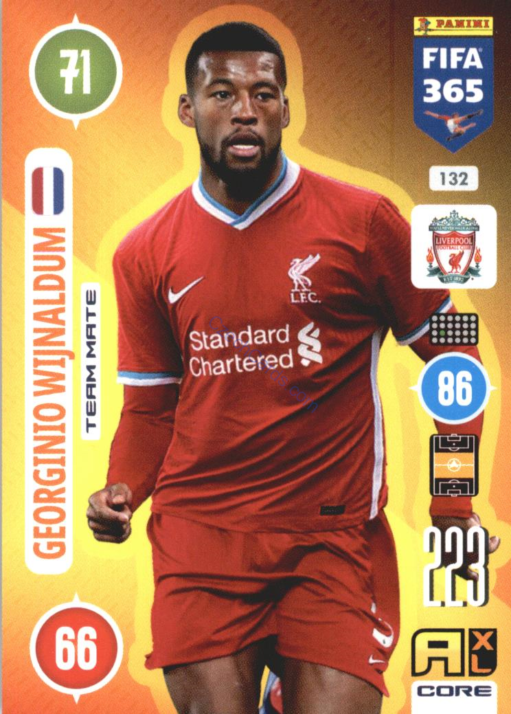 Georginio Wijnaldum 2021 FIFA 365 Adrenalyn #132