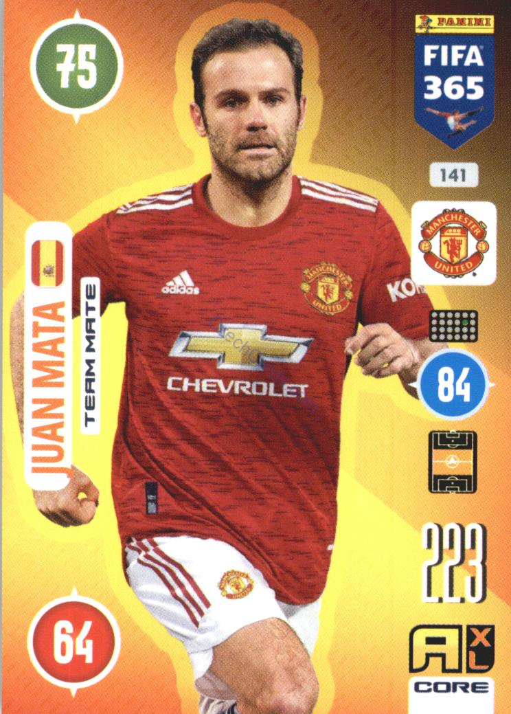 Juan Mata 2021 FIFA 365 Adrenalyn #141