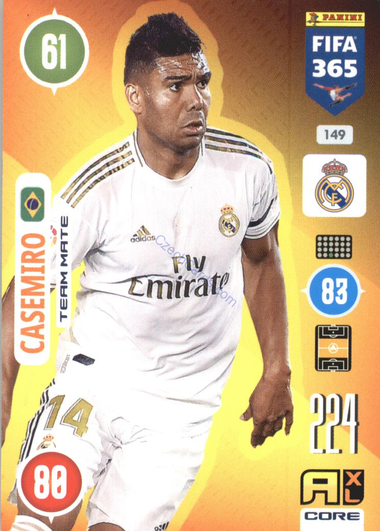 Casemiro 2021 FIFA 365 Adrenalyn #149