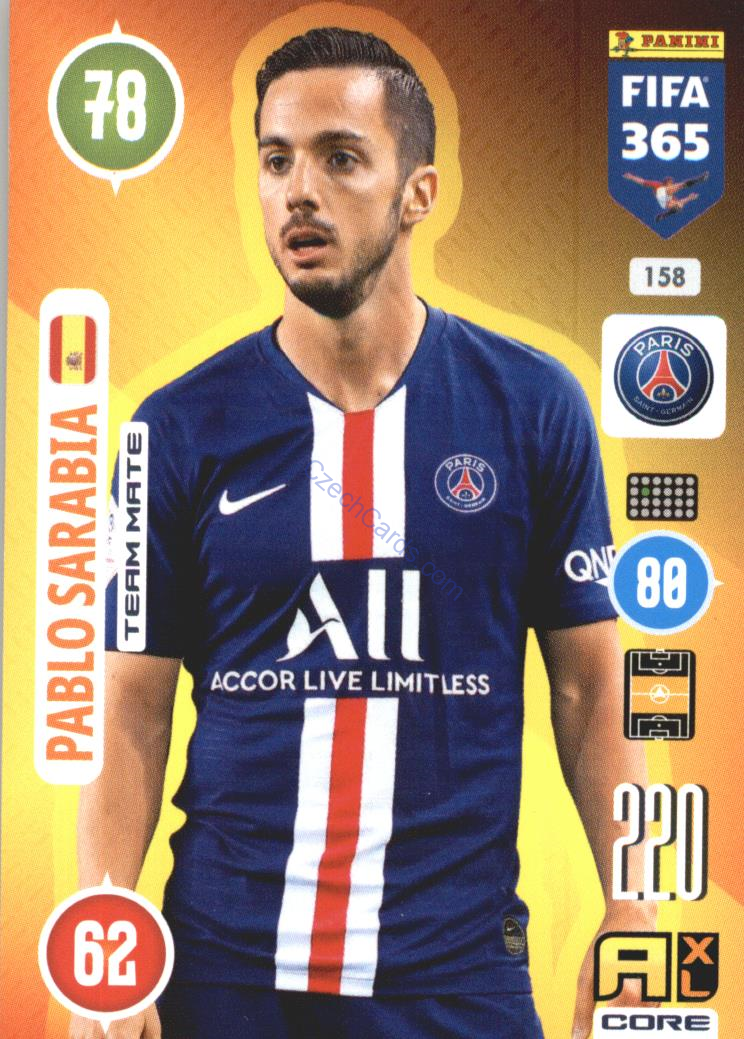 Pablo Sarabia 2021 FIFA 365 Adrenalyn #158