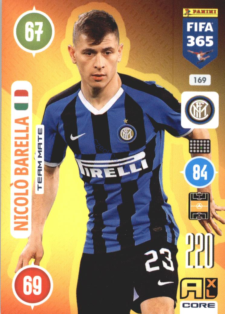 Nicolò Barella 2021 FIFA 365 Adrenalyn #169
