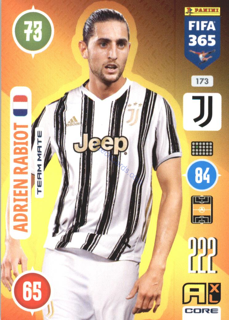 Adrien Rabiot 2021 FIFA 365 Adrenalyn #173