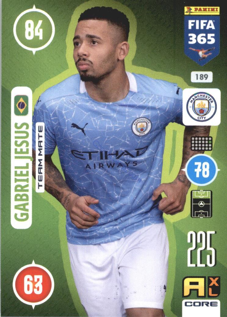 Gabriel Jesus 2021 FIFA 365 Adrenalyn #189
