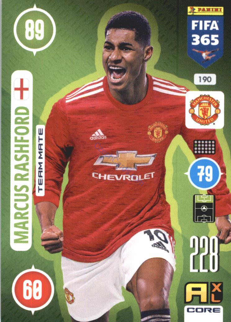 Marcus Rashford 2021 FIFA 365 Adrenalyn #190