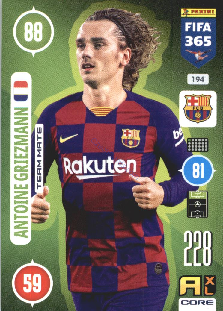 Antoine Griezmann 2021 FIFA 365 Adrenalyn #194