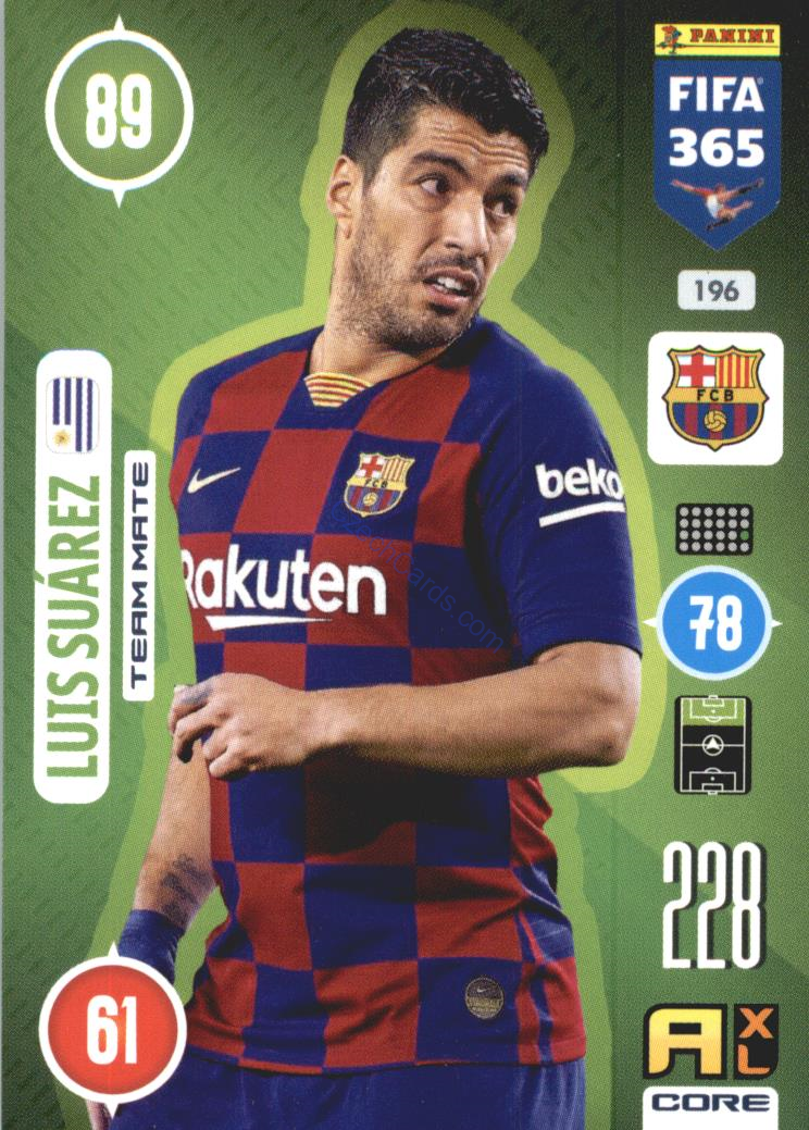 Luis Suárez 2021 FIFA 365 Adrenalyn #196