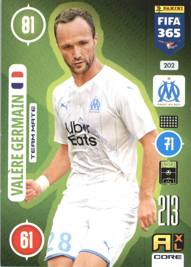 Valère Germain 2021 FIFA 365 Adrenalyn #202
