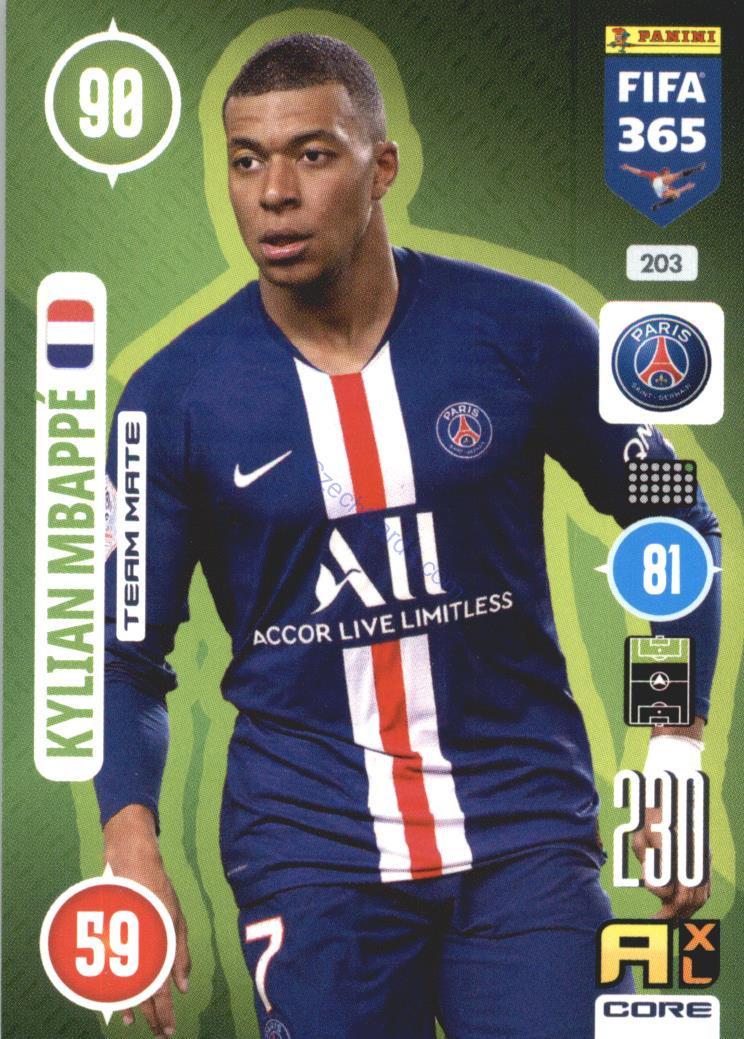 Kylian Mbappé 2021 FIFA 365 Adrenalyn #203