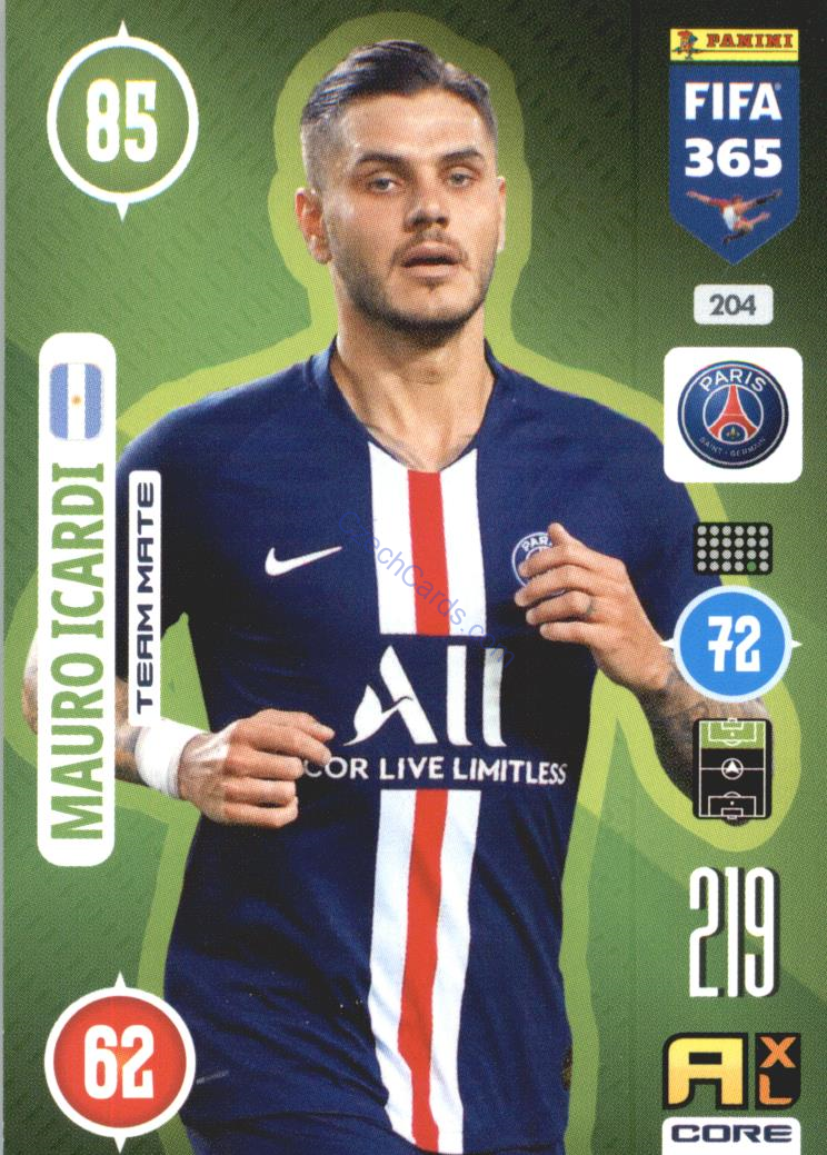 Mauro Icardi 2021 FIFA 365 Adrenalyn #204
