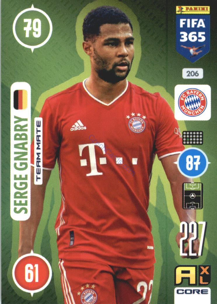 Serge Gnabry 2021 FIFA 365 Adrenalyn #206
