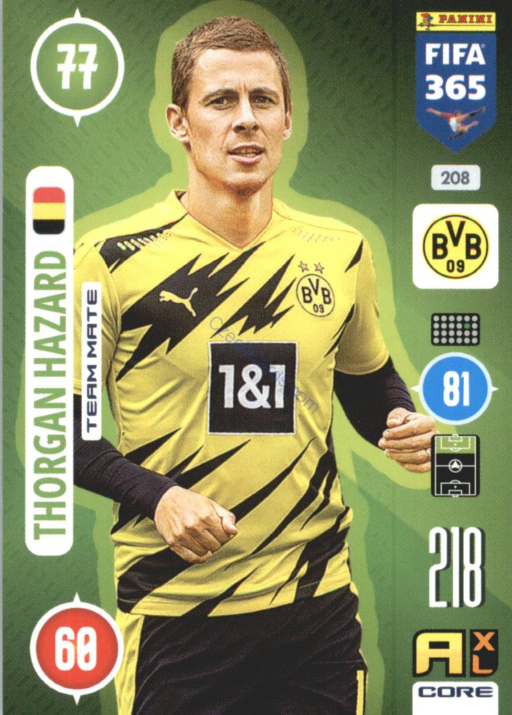 Thorgan Hazard 2021 FIFA 365 Adrenalyn #208