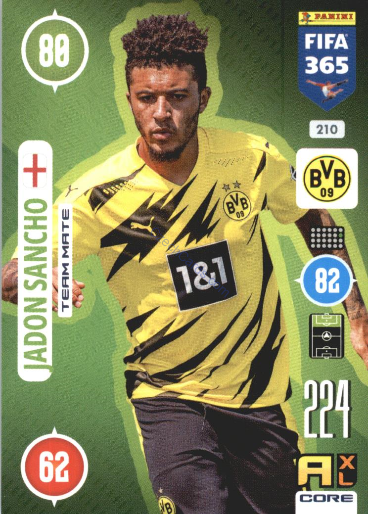 Jadon Sancho 2021 FIFA 365 Adrenalyn #210
