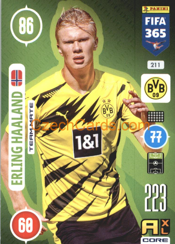 Erling Haaland 2021 FIFA 365 Adrenalyn #211