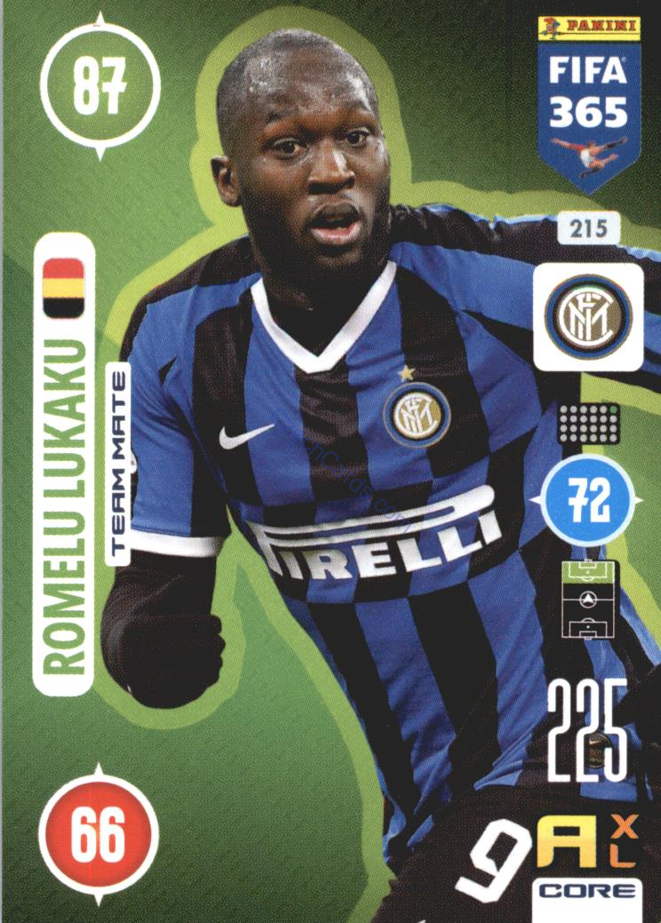Romelu Lukaku 2021 FIFA 365 Adrenalyn #215