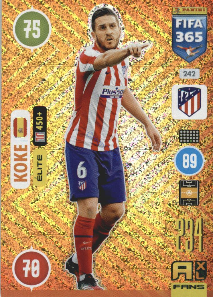 Koke 2021 FIFA 365 Adrenalyn Elite #242
