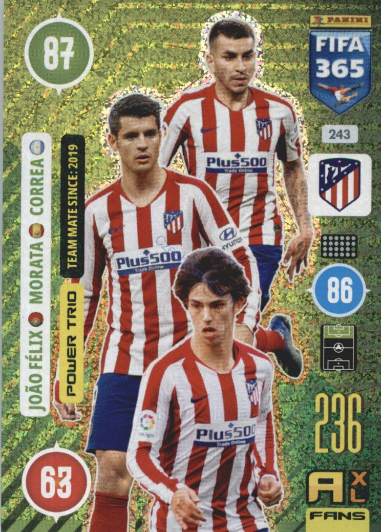 Félix / Morata / Correa 2021 FIFA 365 Adrenalyn Power Trio #243