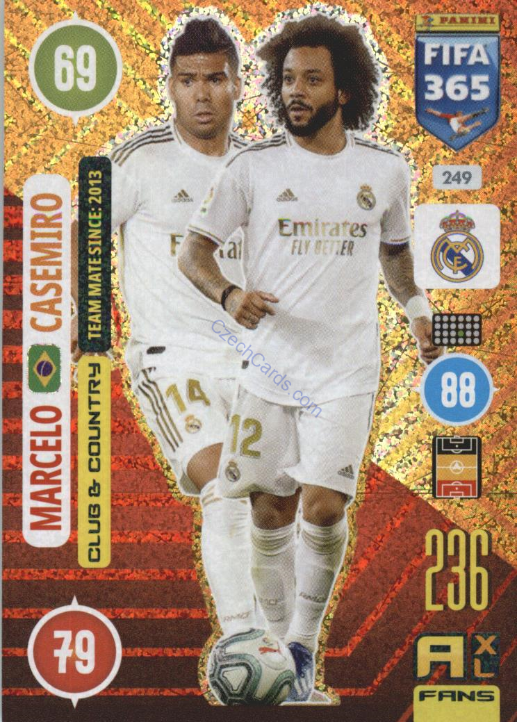 Marcelo / Casemiro 2021 FIFA 365 Adrenalyn Club & Country #249