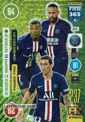 Maria / Mbappé / Neymar  2021 FIFA 365 Adrenalyn Power Trio #255