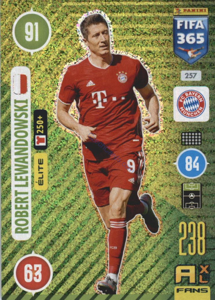 Robert Lewandowski 2021 FIFA 365 Adrenalyn Elite #257