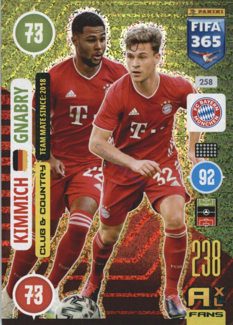 Joshua Kimmich / Serge Gnabry 2021 FIFA 365 Adrenalyn Club & Country #258