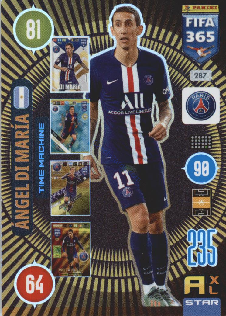 Ángel Di Maria 2021 FIFA 365 Adrenalyn Time Machine #287