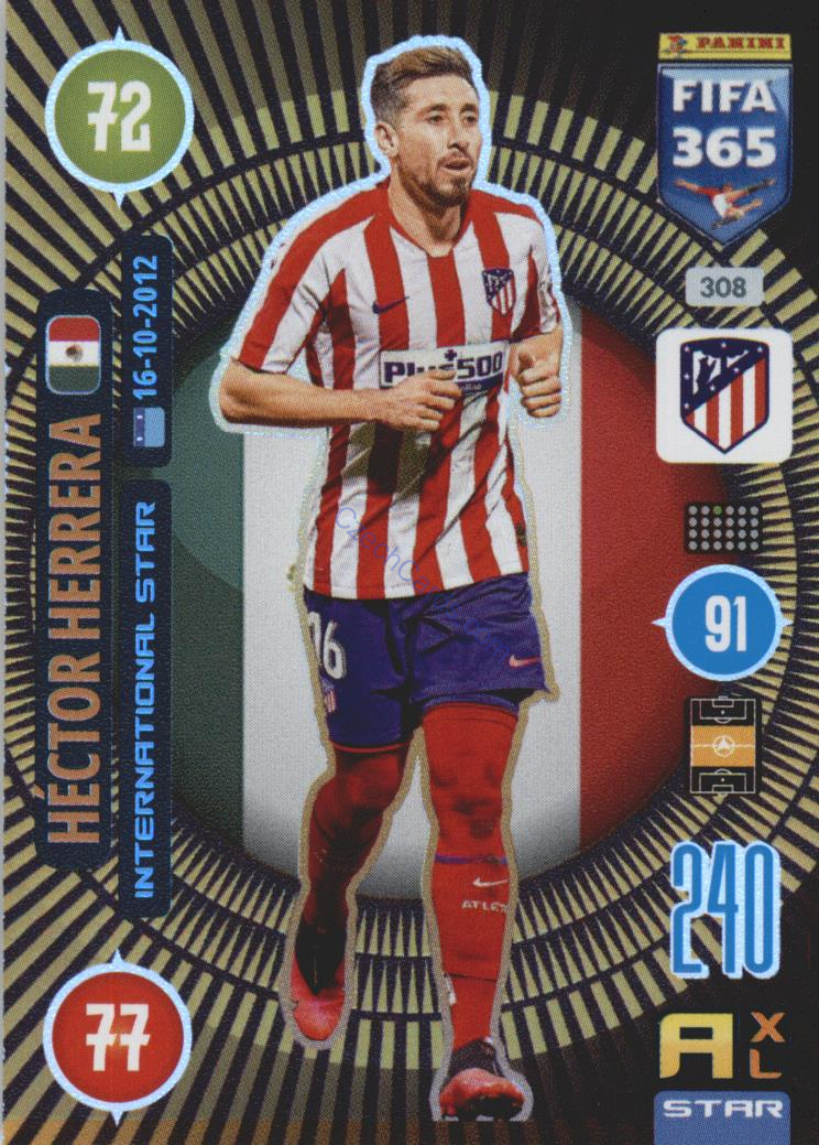 Héctor Herrera 2021 FIFA 365 Adrenalyn International Star #308