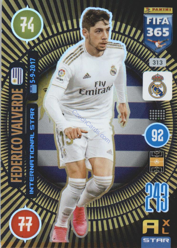 Federico Valverde 2021 FIFA 365 Adrenalyn International Star #313
