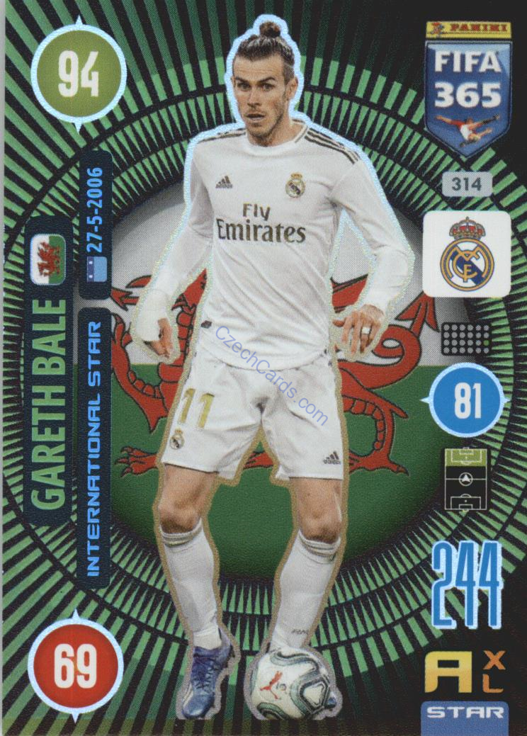 Gareth Bale 2021 FIFA 365 Adrenalyn International Star #314