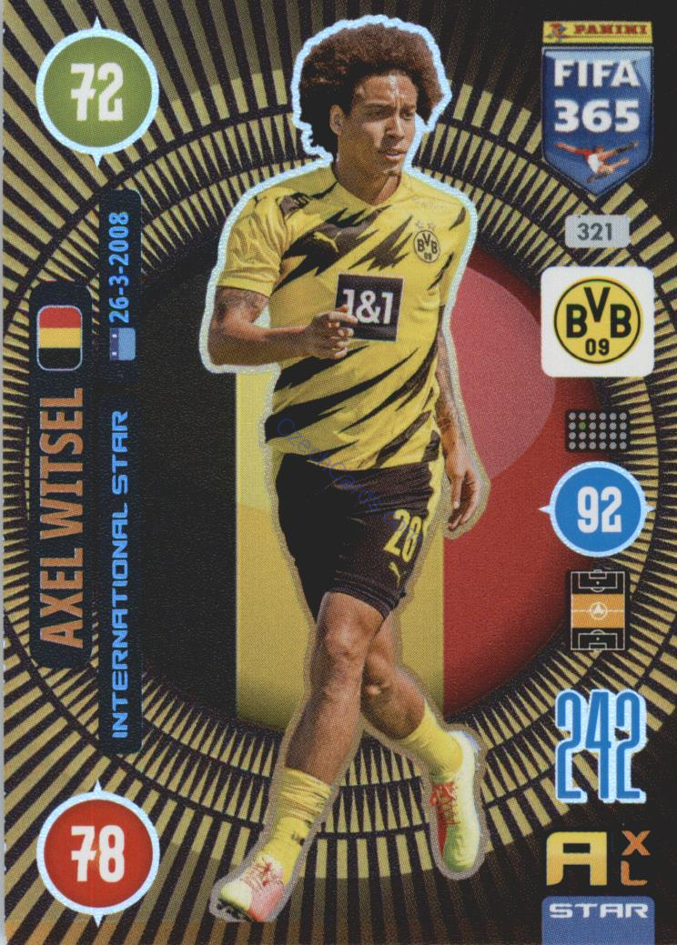 Axel Witsel 2021 FIFA 365 Adrenalyn International Star #321