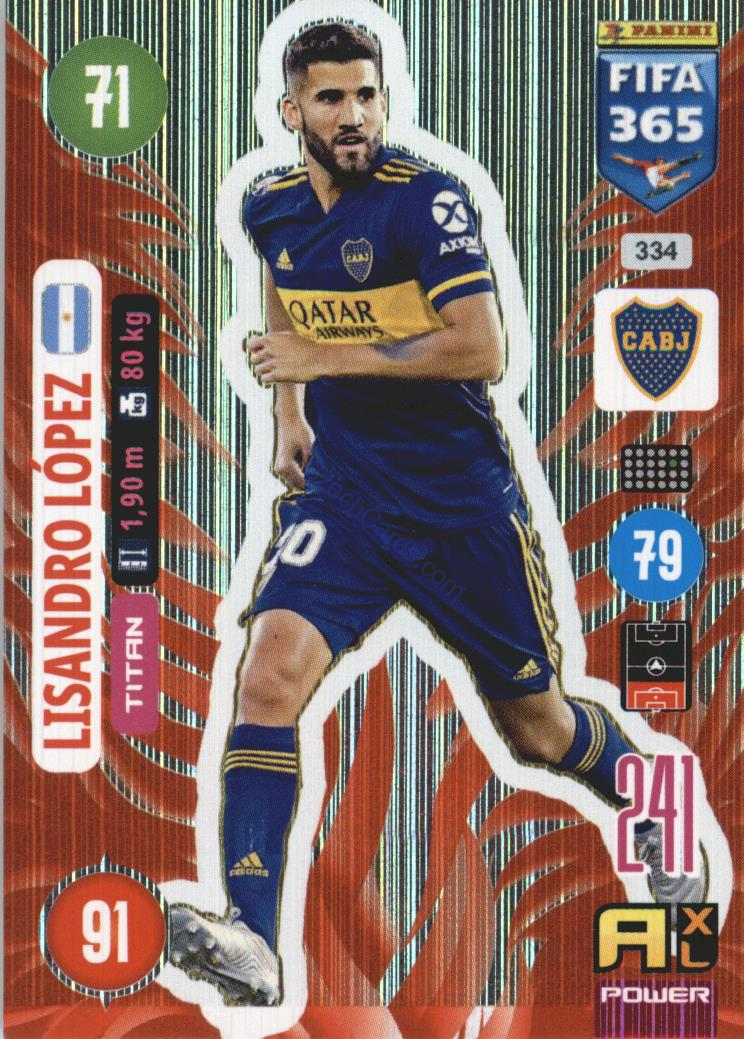 Lisandro López 2021 FIFA 365 Adrenalyn Titan #334