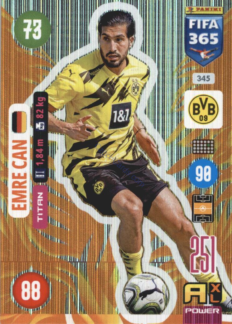 Emre Can 2021 FIFA 365 Adrenalyn Titan #345