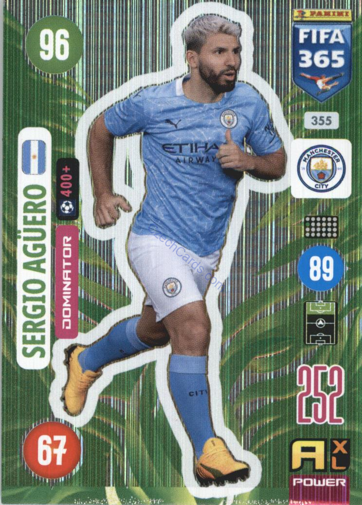 Sergio Agüero 2021 FIFA 365 Adrenalyn Dominator #355