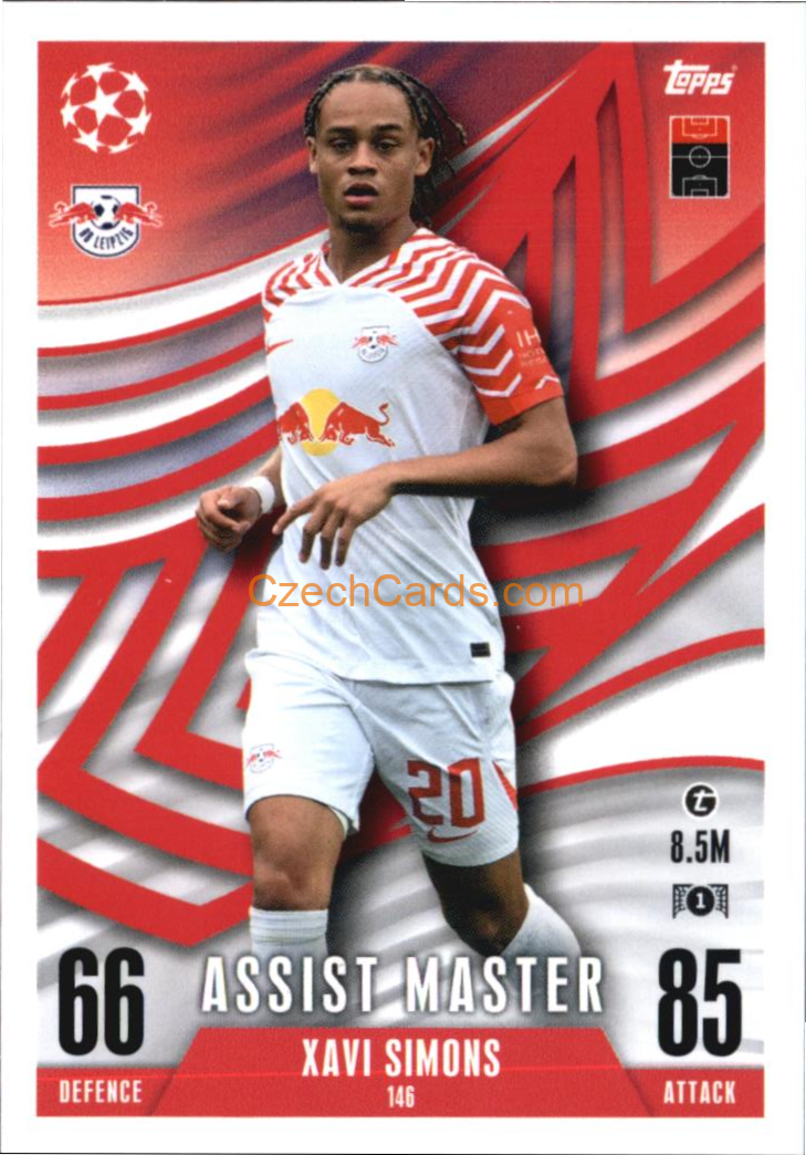 Xavi Simons 2023/24 Topps Match Attax Extra #146