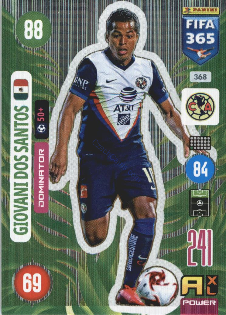 Giovani dos Santos 2021 FIFA 365 Adrenalyn Dominator #368