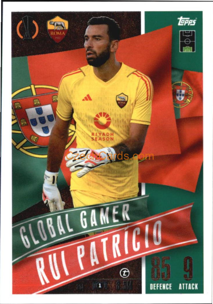 Rui Patricio 2023/24 Topps Match Attax Extra Global Gamer #214