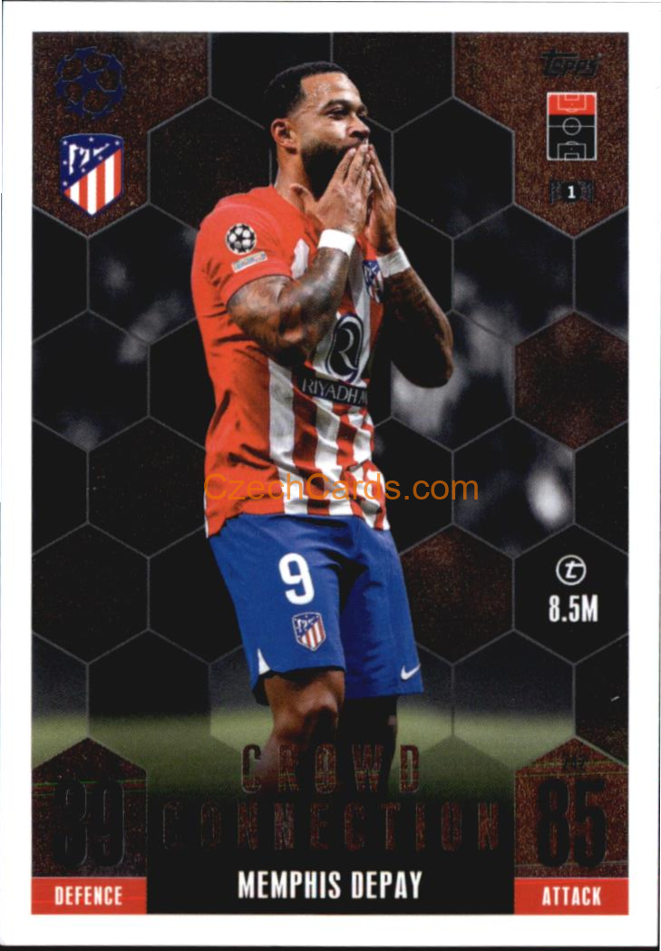Memphis Depay 2023/24 Topps Match Attax Extra Crowd Connection #242