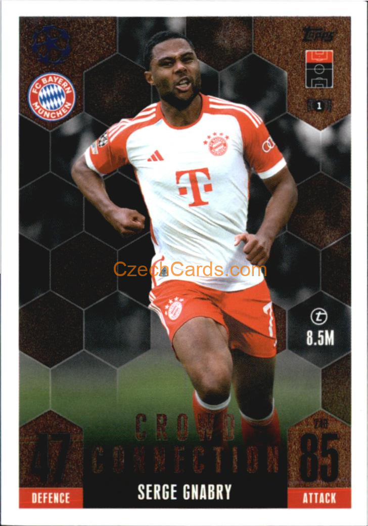 Serge Gnabry 2023/24 Topps Match Attax Extra Crowd Connection #243