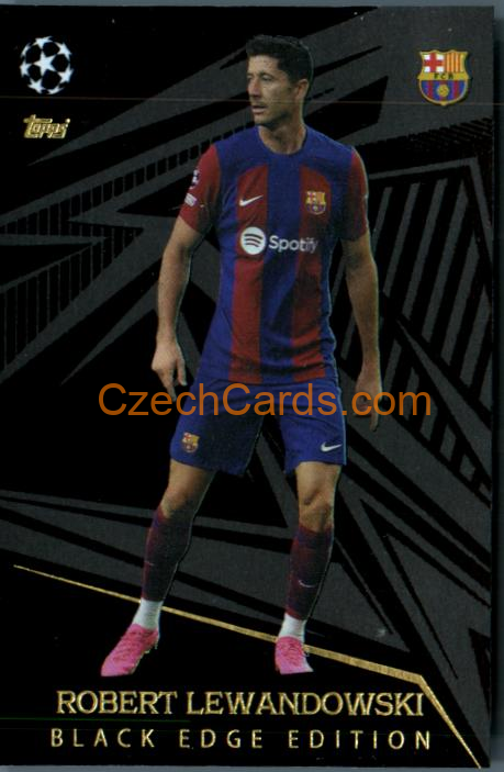 Robert Lewandowski 2023/24 Topps Match Attax Extra Black Edge #255