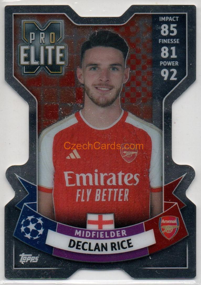 Declan Rice 2023/24 Topps Match Attax Extra Chrome X Pro Elite  #267