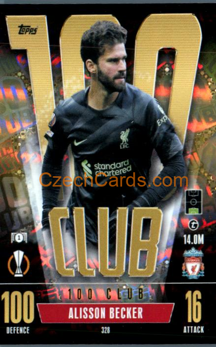 Alisson 2023/24 Topps Match Attax Extra 100 Club #328