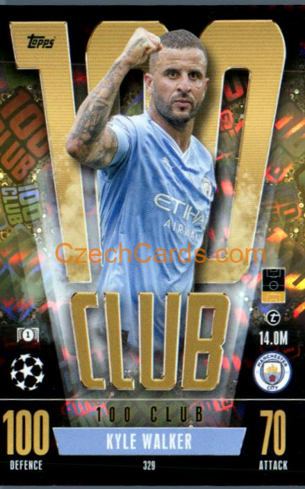 Kyle Walker 2023/24 Topps Match Attax Extra 100 Club #329